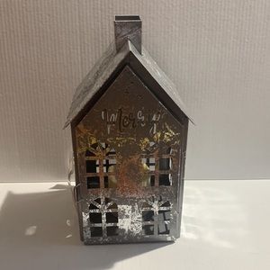 Martha Stewart Christmas Galvanized Lighted Decor House Town Village Medium